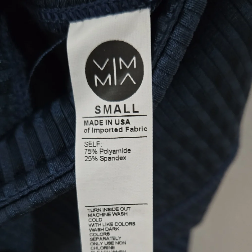 Vimmia Sz Small Midnight Blue Textured Leggings - Picture 2 of 6